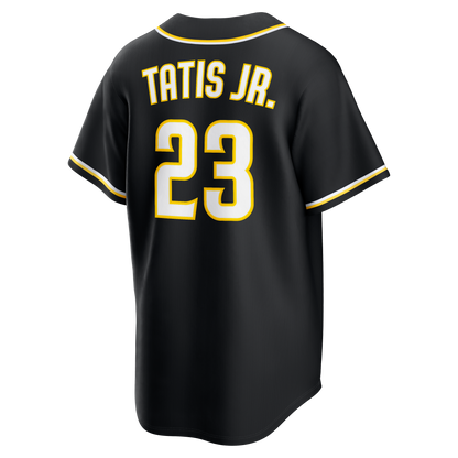 Men's San Diego Padres Fernando Tatis Jr. Nike Fashion Replica Black Out Jersey