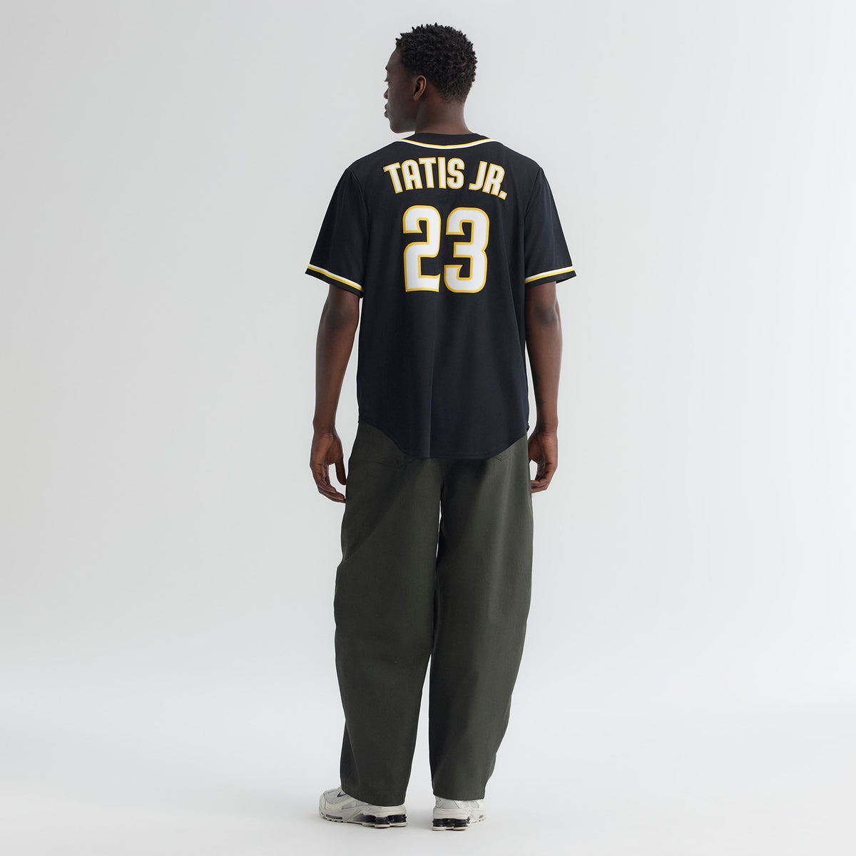 Men's San Diego Padres Fernando Tatis Jr. Nike Fashion Replica Black Out Jersey