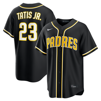 Men's San Diego Padres Fernando Tatis Jr. Nike Fashion Replica Black Out Jersey