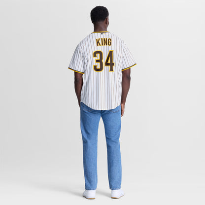 Men's San Diego Padres Michael King Nike White Home Replica Jersey