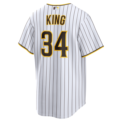Men's San Diego Padres Michael King Nike White Home Replica Jersey