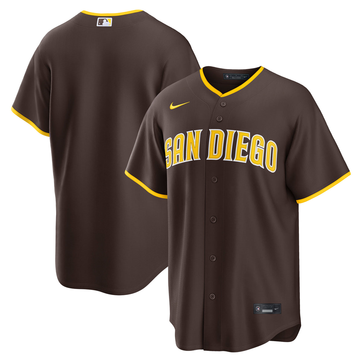 Men's San Diego Padres Nike Brown Road Replica Jersey