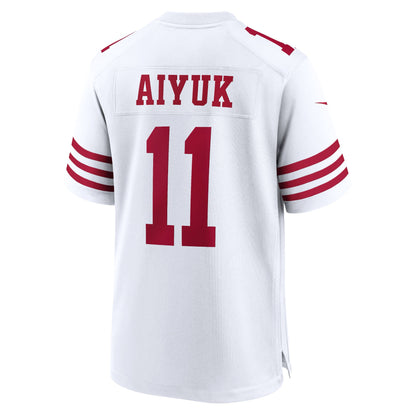 Men's San Francisco 49ers Brandon Aiyuk Nike White Game Jersey