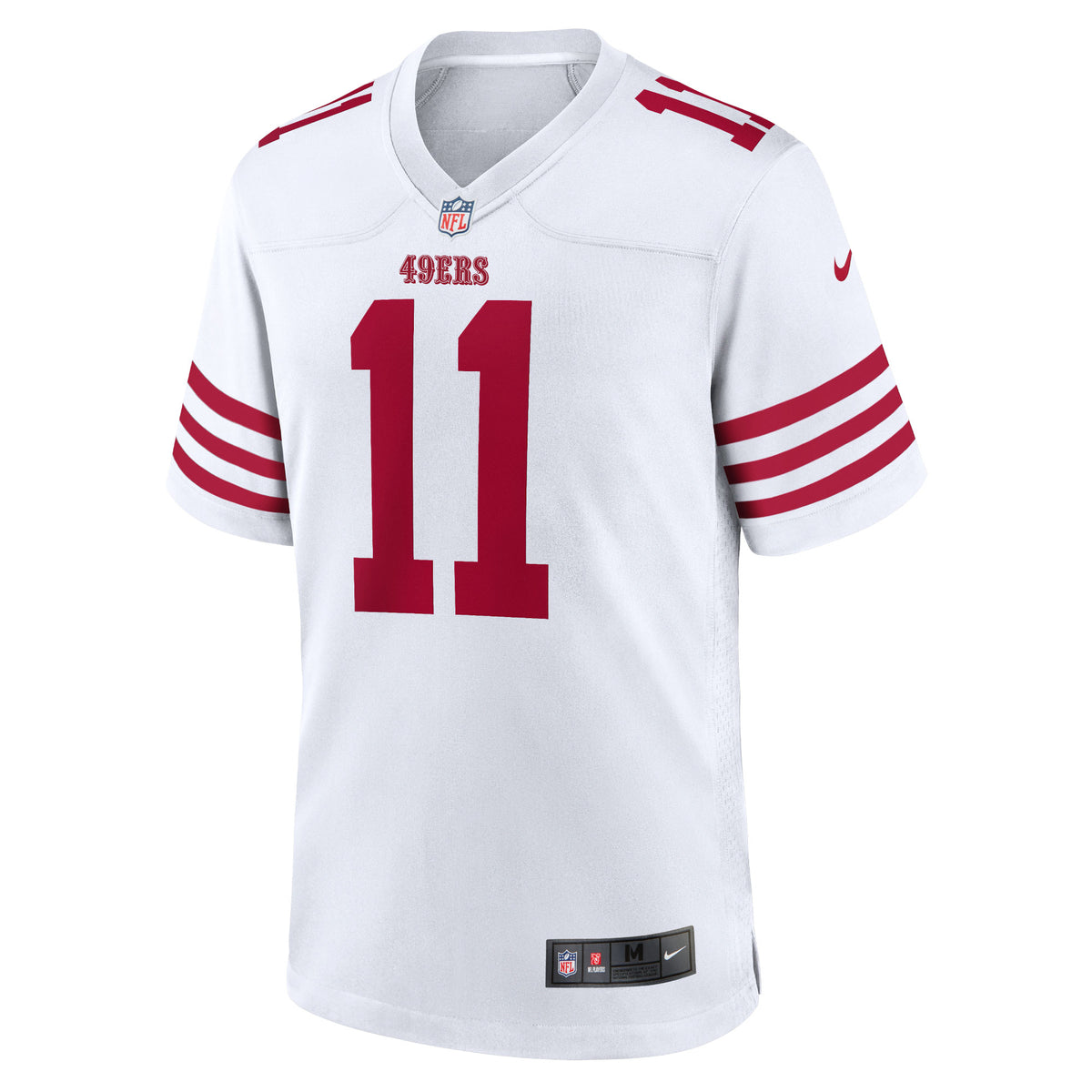 Men's San Francisco 49ers Brandon Aiyuk Nike White Game Jersey
