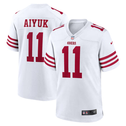 Men's San Francisco 49ers Brandon Aiyuk Nike White Game Jersey