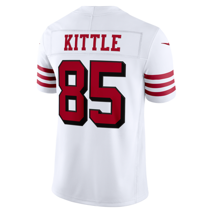 Men's San Francisco 49ers George Kittle Nike White Alternate Vapor F.U.S.E. Stitched Limited Jersey