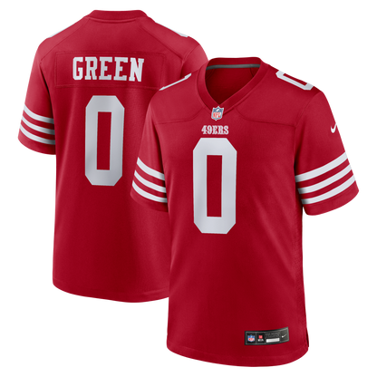 Men's San Francisco 49ers Renardo Green Nike Scarlet Game Jersey