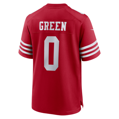 Men's San Francisco 49ers Renardo Green Nike Scarlet Game Jersey