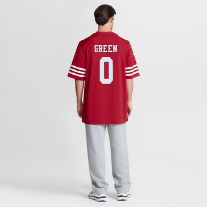 Men's San Francisco 49ers Renardo Green Nike Scarlet Game Jersey