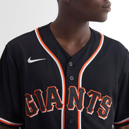 Men's San Francisco Giants Jung Hoo Lee Nike Fashion Replica Black Out Jersey