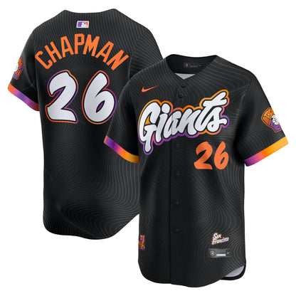 Men's San Francisco Giants Matt Chapman Nike Anthracite 2025 City Connect Limited Jersey