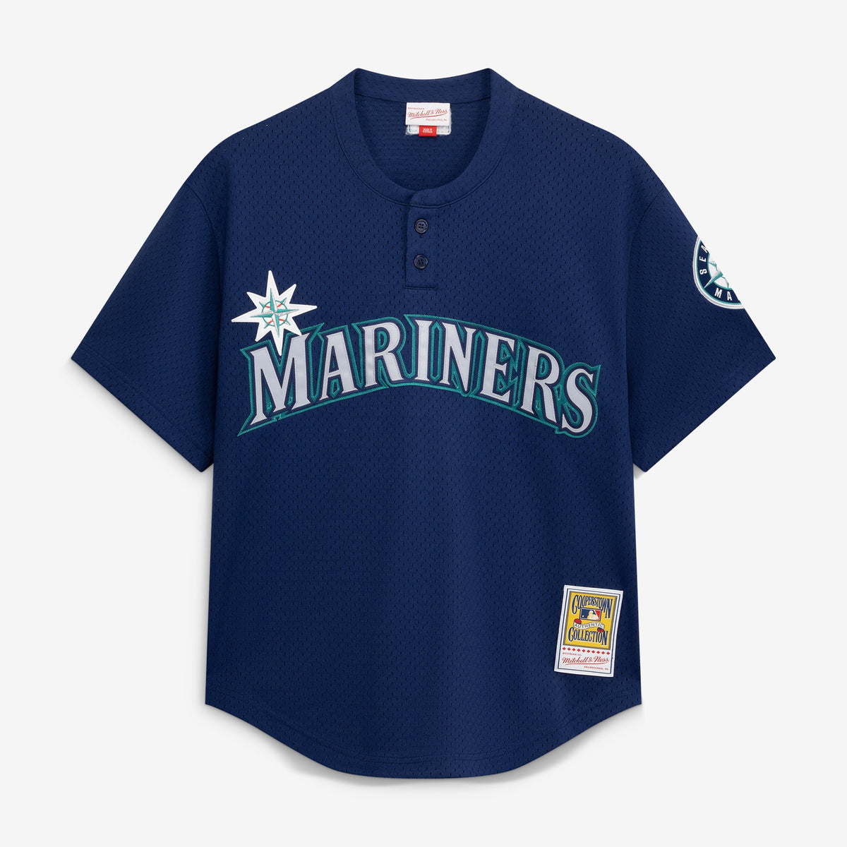 Men's Seattle Mariners Ichiro Suzuki Mitchell & Ness Navy Authentic Batting Practice Jersey
