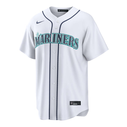 Men's Seattle Mariners Luis Castillo Nike White Home Replica Jersey