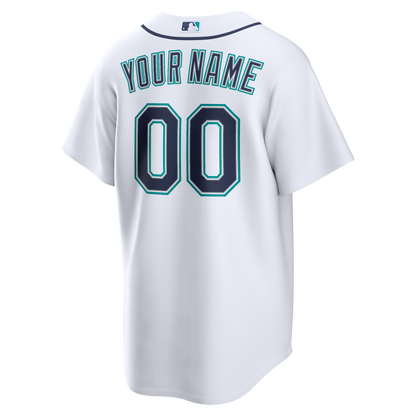 Men's Seattle Mariners Nike White Home Replica Custom Jersey