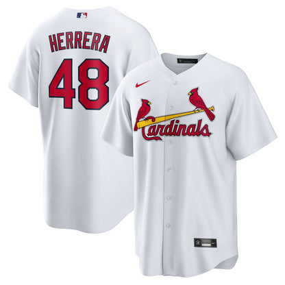 Men's St. Louis Cardinals Iví¡n Herrera Nike White Home Replica Jersey