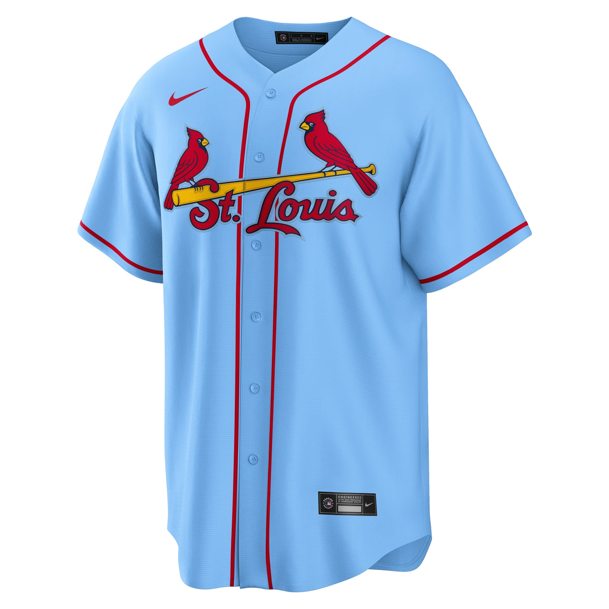 Men's St. Louis Cardinals Lars Nootbaar Nike Light Blue Alternate Replica Jersey