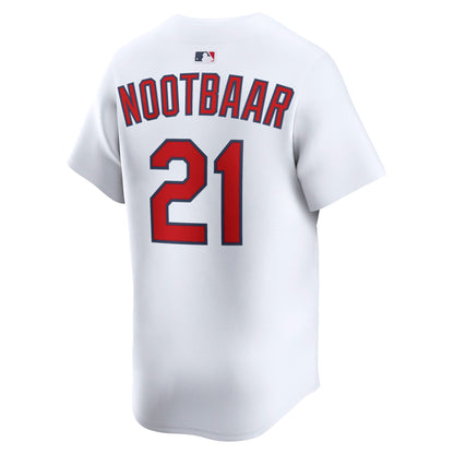 Men's St. Louis Cardinals Lars Nootbaar Nike White Home Limited Player Jersey