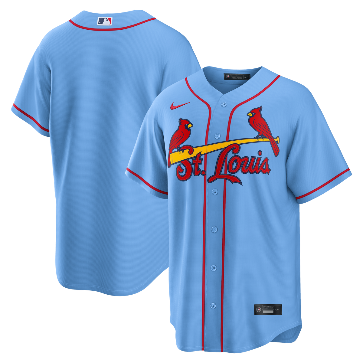 Men's St. Louis Cardinals Nike Light Blue Alternate Replica Jersey