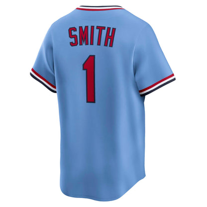 Men's St. Louis Cardinals Ozzie Smith Nike Blue Throwback Cooperstown Collection Limited Jersey