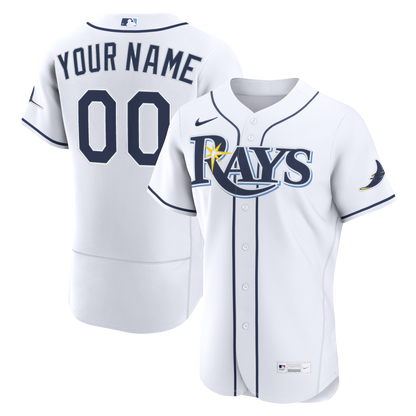 Men's Tampa Bay Rays Nike White Home Authentic Custom Jersey