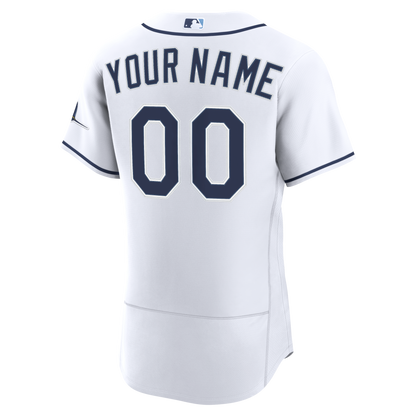 Men's Tampa Bay Rays Nike White Home Authentic Custom Jersey