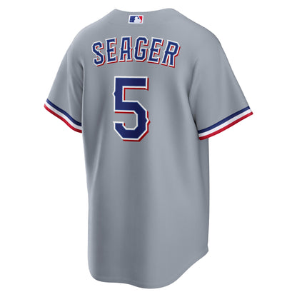 Men's Texas Rangers Corey Seager Nike Gray Road Replica Jersey