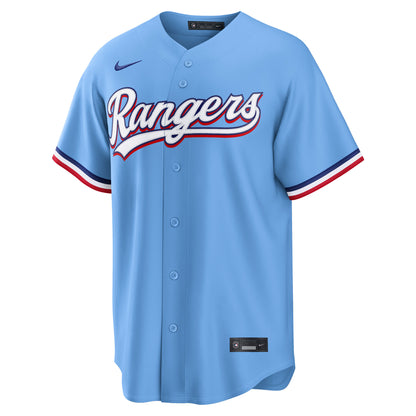 Men's Texas Rangers Corey Seager Nike Light Blue Alternate Replica Jersey