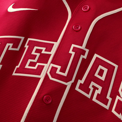 Men's Texas Rangers Joc Pederson Nike Red 2026 City Connect Stadium Jersey