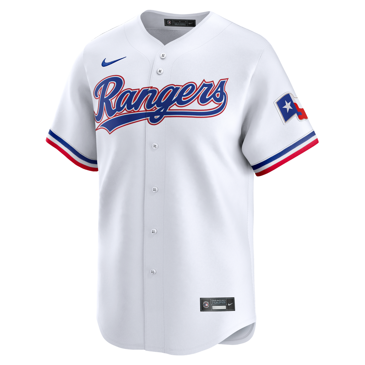 Men's Texas Rangers Kumar Rocker Nike White Home Limited Player Jersey