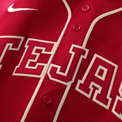 Men's Texas Rangers Nathan Eovaldi Nike Red 2026 City Connect Stadium Jersey