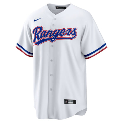 Men's Texas Rangers Nike White #1 Groom Home Replica Jersey