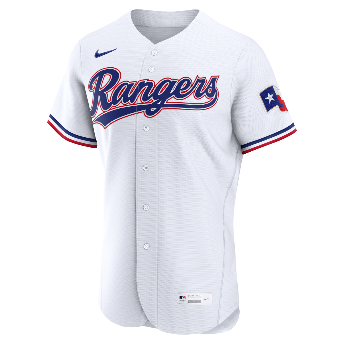 Men's Texas Rangers Nike White Home Authentic Custom Jersey