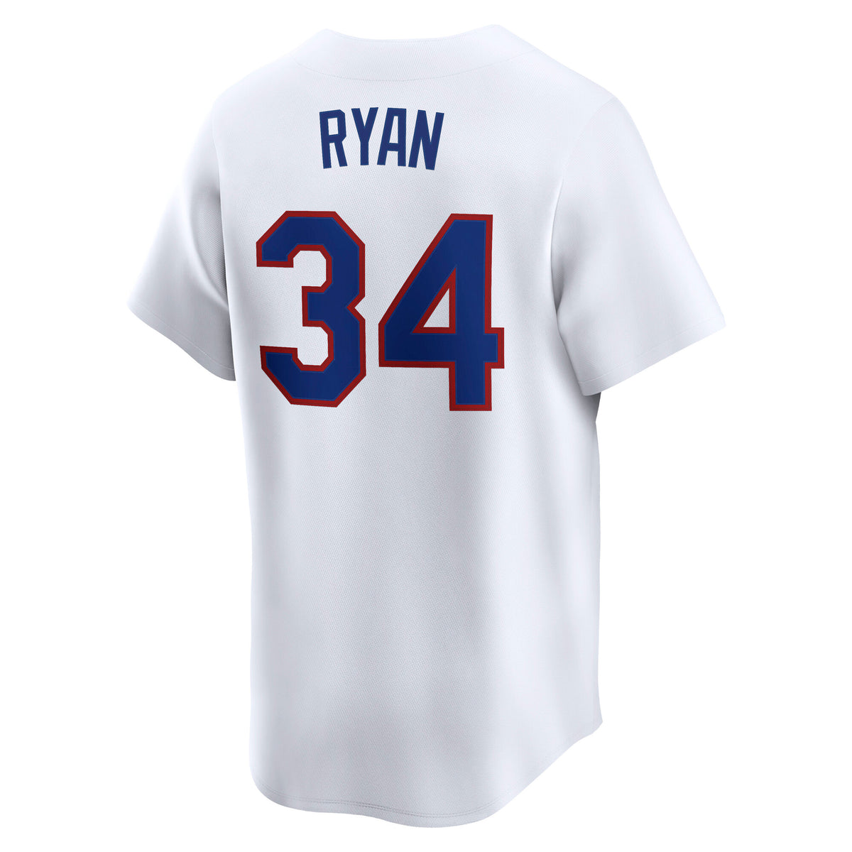 Men's Texas Rangers Nolan Ryan Nike White Throwback Cooperstown Collection Limited Jersey