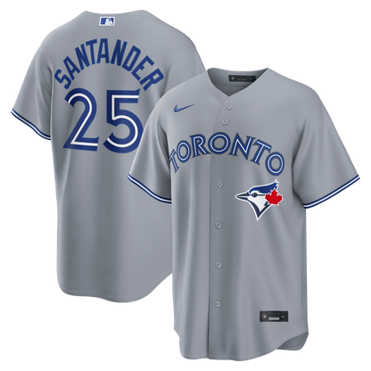 Men's Toronto Blue Jays Anthony Santander Nike Gray Road Replica Jersey