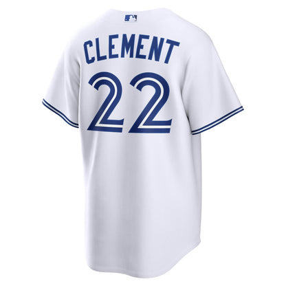 Men's Toronto Blue Jays Ernie Clement Nike White Home Replica Jersey