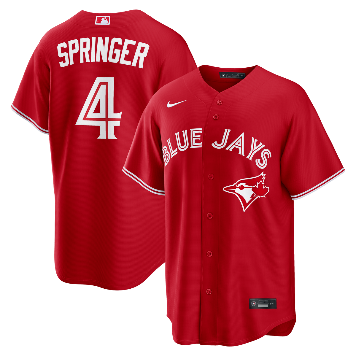 Men's Toronto Blue Jays George Springer Nike Red Canada Day Replica Jersey