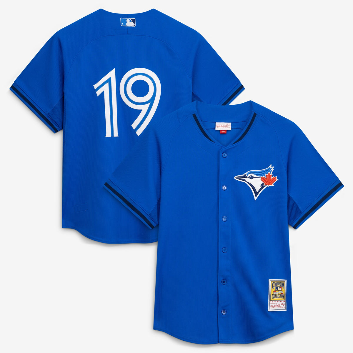 Men's Toronto Blue Jays Jose Bautista Mitchell & Ness Blue Authentic Batting Practice Jersey