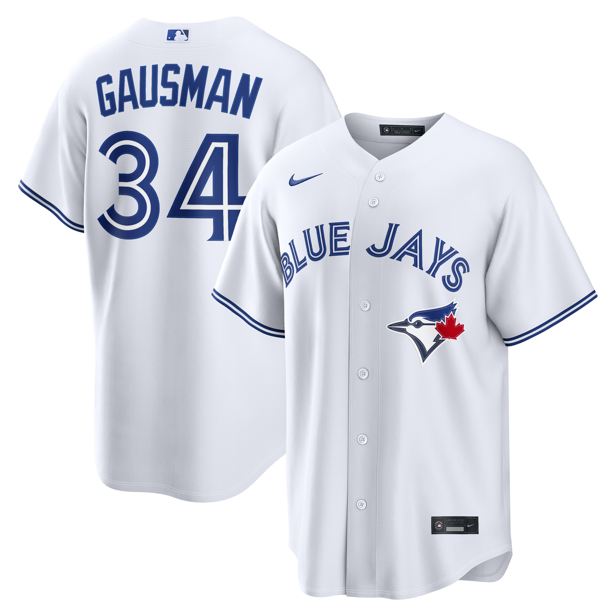 Men's Toronto Blue Jays Kevin Gausman Nike White Home Replica Jersey