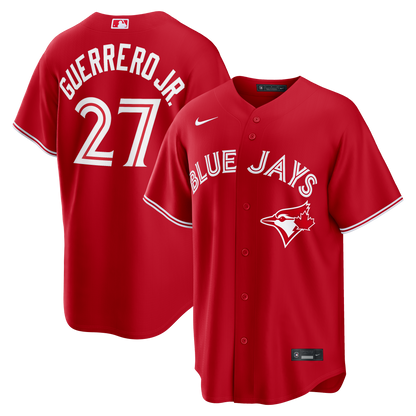 Men's Toronto Blue Jays Vladimir Guerrero Jr. Nike Red Canada Day Replica Jersey
