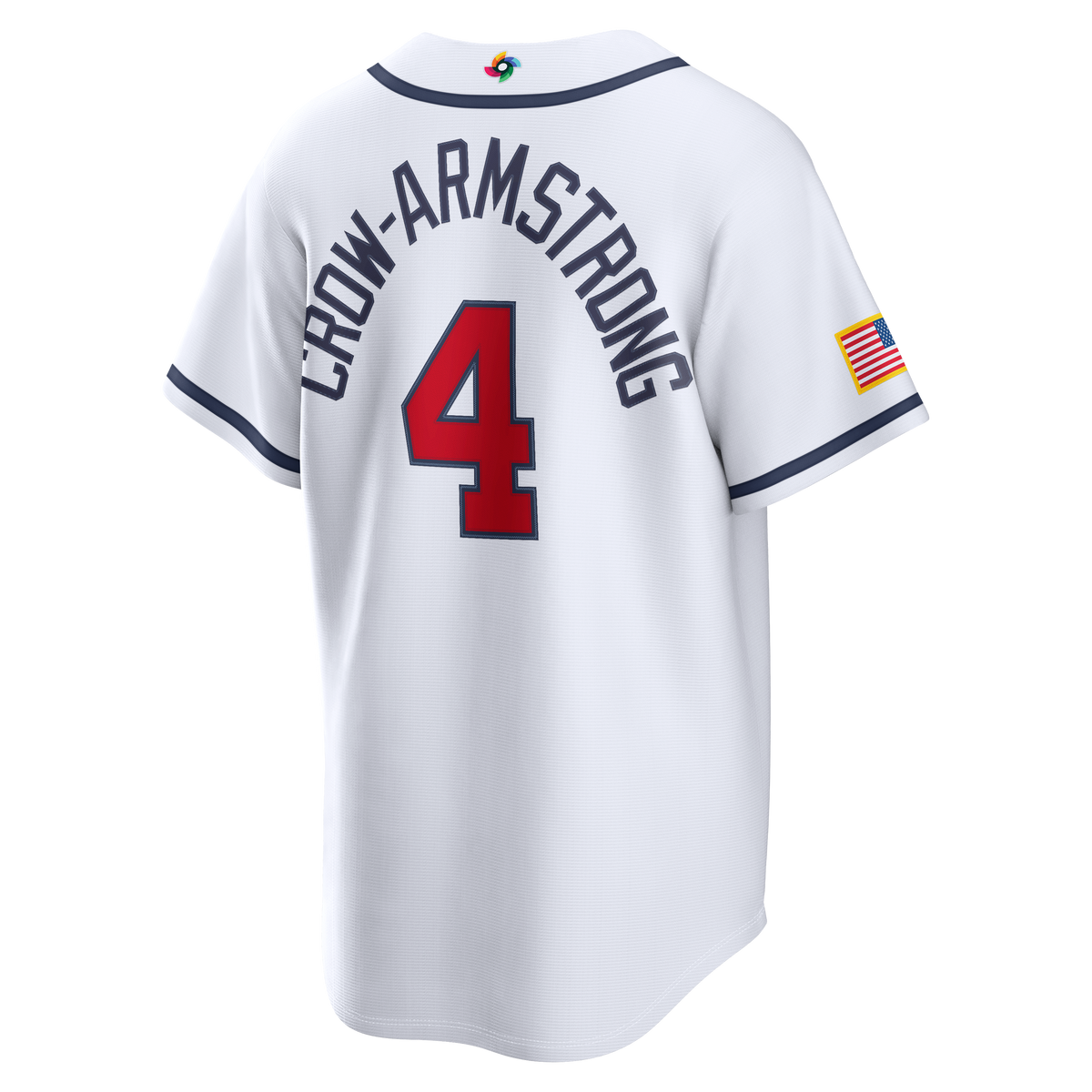 Men's USA Baseball Pete Crow-Armstrong Nike White 2026 World Baseball Classic Home Stadium Jersey