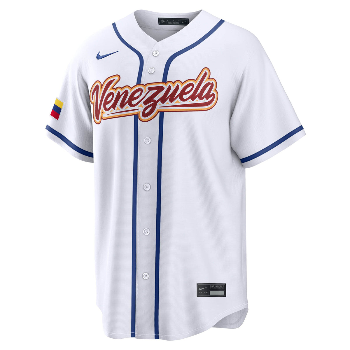 Men's Venezuela Baseball William Contreras Nike White 2026 World Baseball Classic Home Stadium Jersey