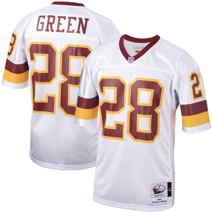 Men's Washington Football Team 1991 Darrell Green Mitchell & Ness White Authentic Throwback Retired Player Jersey
