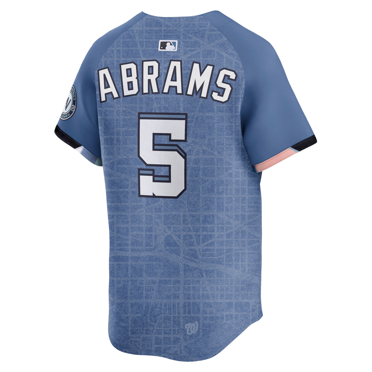 Men's Washington Nationals CJ Abrams Nike Blue 2025 City Connect Limited Jersey