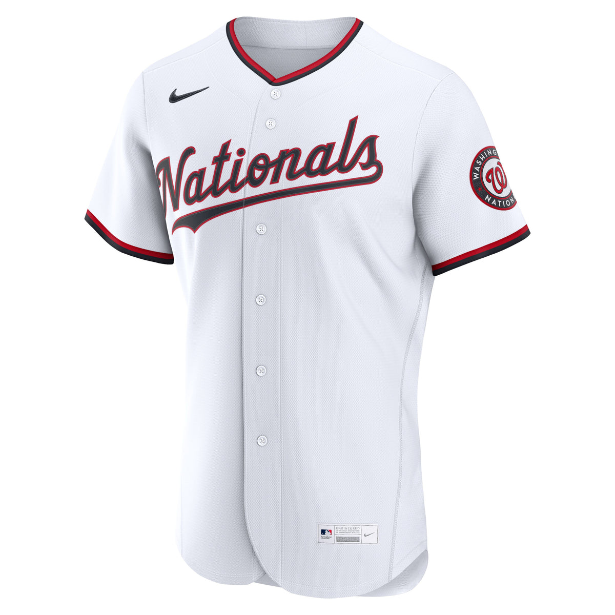 Men's Washington Nationals Nike White Home Authentic Custom Jersey