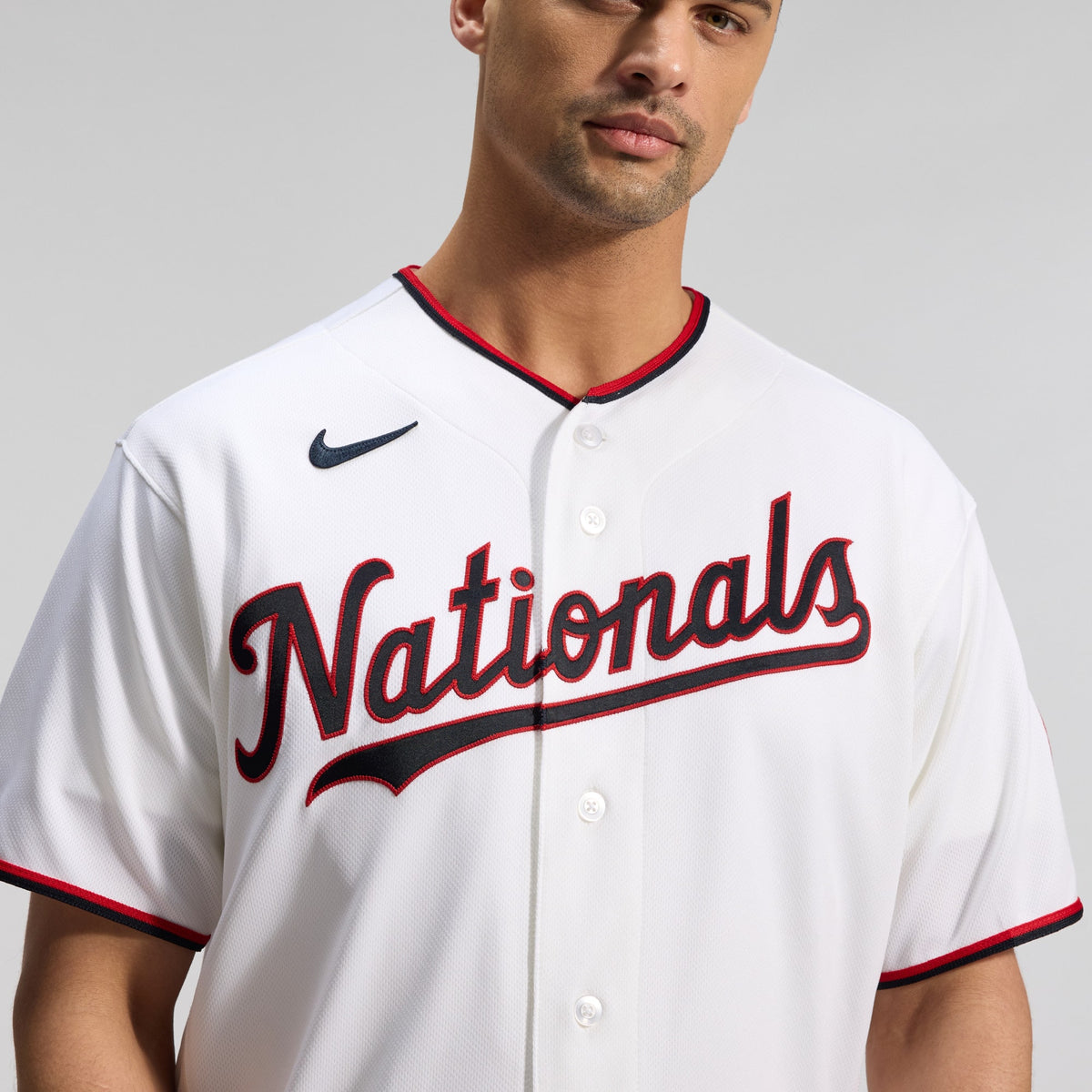 Men's Washington Nationals Nike White Home Authentic Jersey
