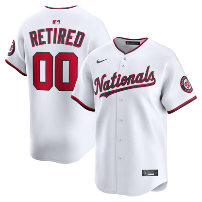 Men's Washington Nationals Nike White Home Limited Pick-A-Player Retired Roster Jersey