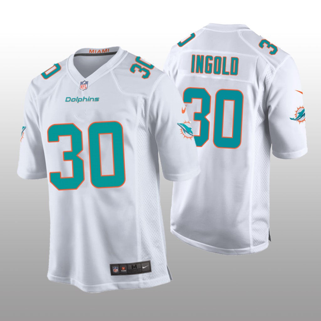 Miami Dolphins Alec Ingold White Jersey Game Youth