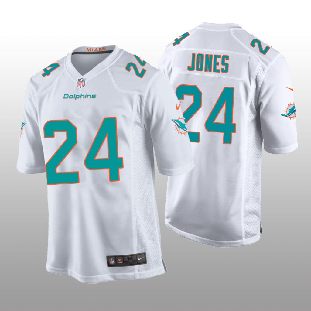Miami Dolphins Byron Jones White Jersey Game Youth