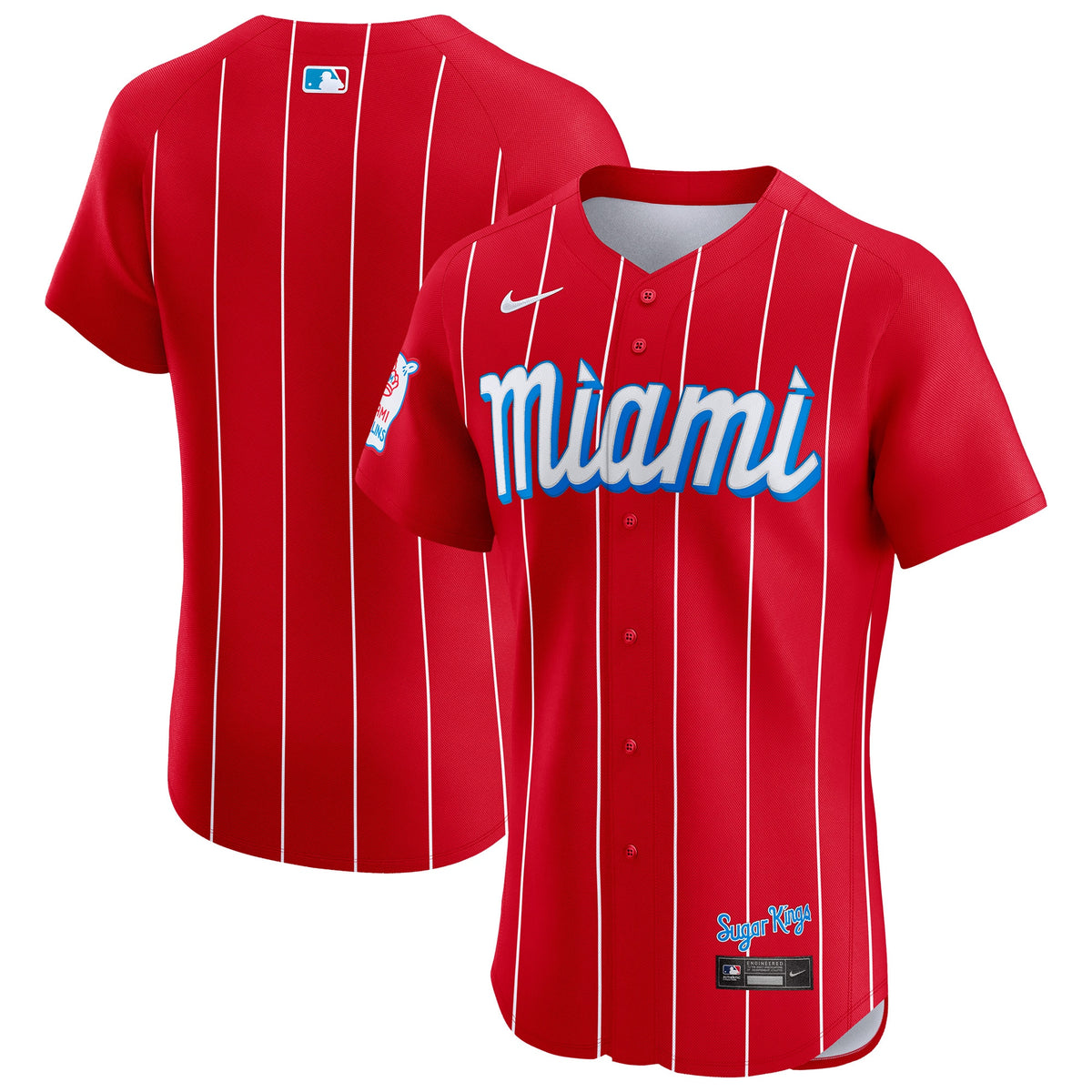 Miami Marlins Nike City Connect Elite Jersey Red