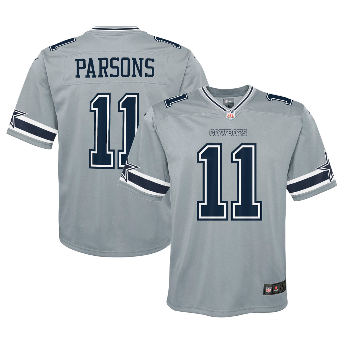 Micah Parsons Dallas Cowboys Nike Youth Inverted Game Jersey Gray